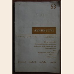 Svědectví (ročník XIV číslo 53)