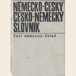 Německo-Český a Česko-Německý slovník, část Německo-Česká